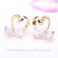 2018 new designs 925 sterling silver cz earrings Valentine's Day jewelry earrings